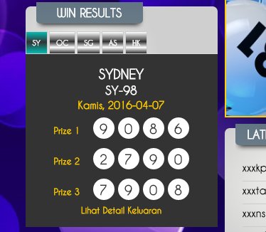 kode_mimpi's tweet photo. #Togel #Kodemimpi #Bandartogel #BandarOnline https://t.co/7JYY6RB2Tc
RESULT SYDNEY 7 APRIL. PROMO 10% DEPO PERTAMA https://t.co/1yvxK4DFR0