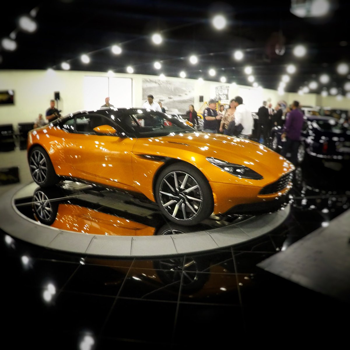 MuleMfg's tweet photo. We met the new @astonmartin #db11 tonight. Excellent. Thx @galpinautosport #GoPro #hero4 https://t.co/9msvnXhUFJ