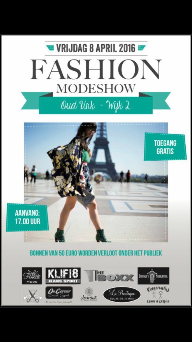 Vrijdag 8 April Modeshow