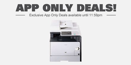 TAKEALOT's tweet photo. Sharpen up your home office with the Canon 4 in 1 laser printer.
#saveR1300 #AppOnlyDeal https://t.co/f8HKhqs7Qx https://t.co/XhQ8HA7nkG