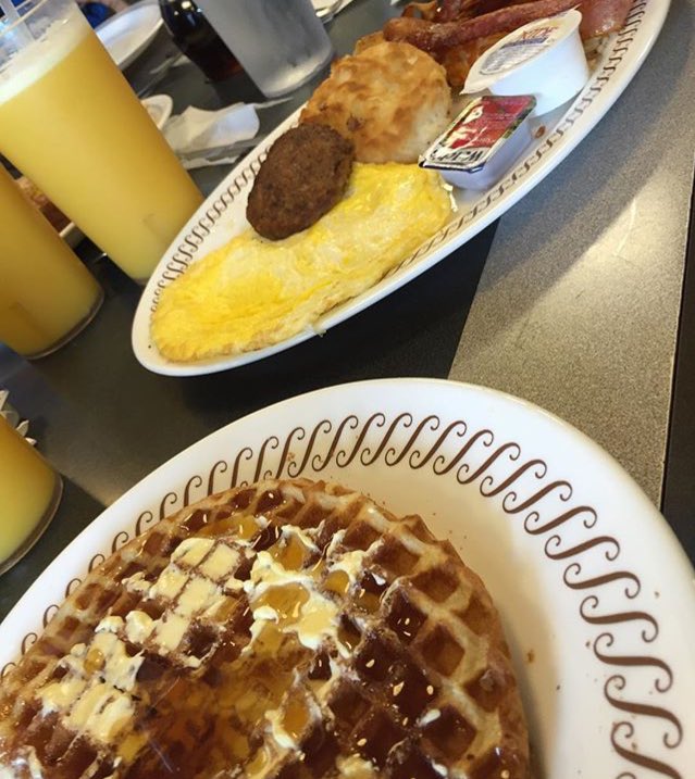 lilbillfromthep's tweet photo. Late Nights, Early Mornings. @WaffleHouse #PVFL https://t.co/kOR3j7wKM1