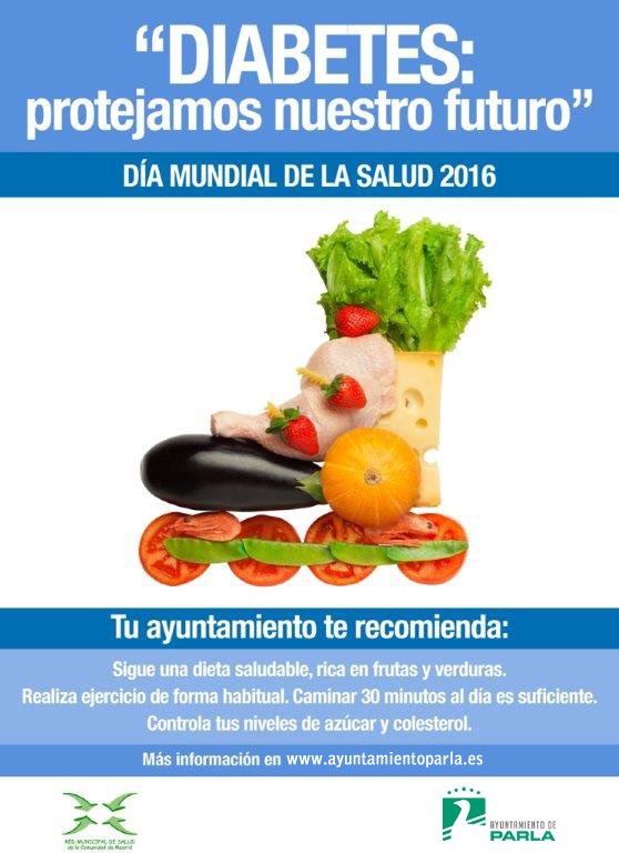 #Parla se suma al #DiaMundialdelaSalud 2016 contra #Diabetes
Puedes prevenirla e informarte:
ayuntamientoparla.es/servicios/sani…