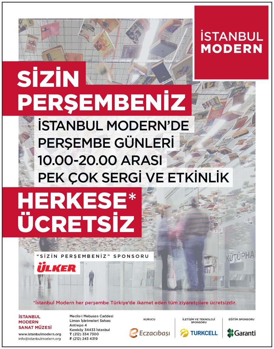 Bugün #SizinPerşembeniz! Müze akşam 20.00'ye kadar açık ve ücretsiz.