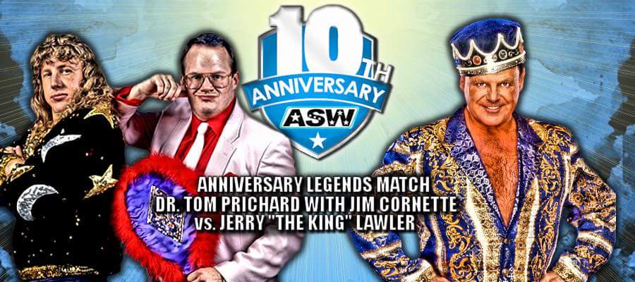 aswwrestling's tweet photo. @drtomprichard w/@TheJimCornette vs WWE HOF @JerryLawler Saturday May 14th Madison WV #ASW10 https://t.co/6UOq1E1B2x