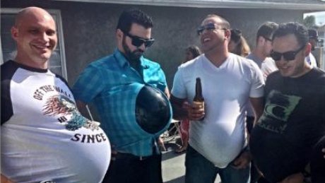 CBCNews's tweet photo. Men get in on baby showers with 'dadchelor party' trend https://t.co/p9OO394CCf https://t.co/PZHf7Stzl6