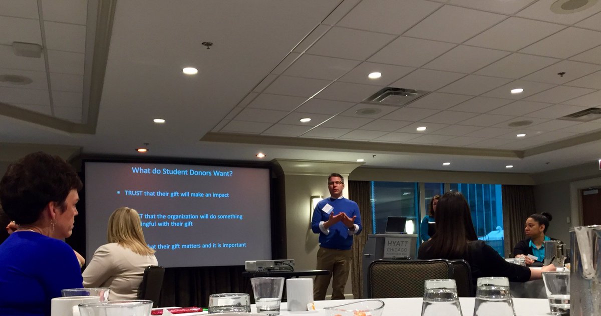 CathyLaDuke's tweet image. Josh, Cindy &amp;amp; Lori all share student philanthropy info in the @CASEAdvance post #caseyase conference. #love2learn