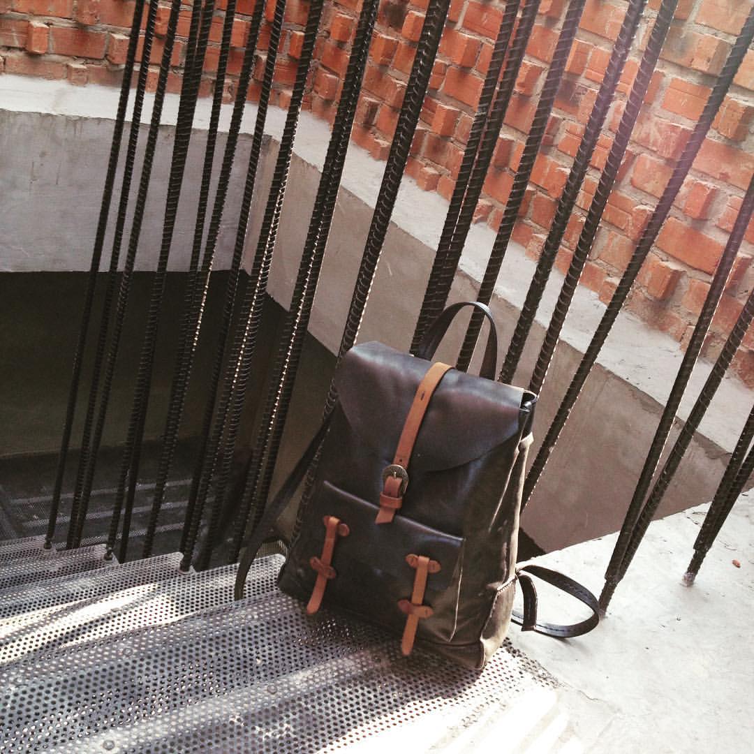 ChoeAnt's tweet image. A day's wait #Choe #handmade100% #handstitching #leather #backpack