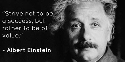 jstorres's tweet image. &quot;Strive not to be a success, but rather to be of value.&quot; - Albert Einstein ow.ly/10nMnu
