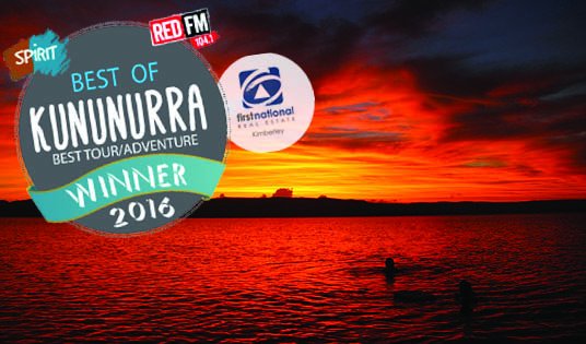 We're stoked to have won Best Tour/Adventure in the Spirit and REDFM  Best of Kununurra Awards. Thanks for voting!