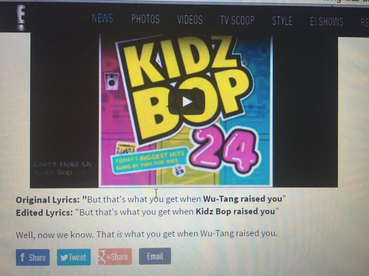 Pac12Commish355's tweet photo. @Wu_Tang_Finance No respect by kidz bop https://t.co/tXpogn5hOC