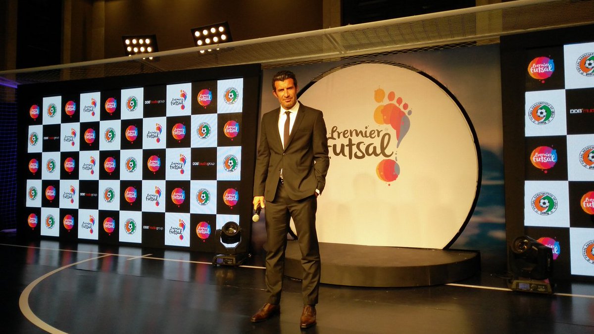 FirstpostSports's tweet photo. Luis Figo kicks off his Indian adventure with Premier Futsal League: @ManasMitul  https://t.co/B2mpvbjJde https://t.co/3u9XuZqZYf
