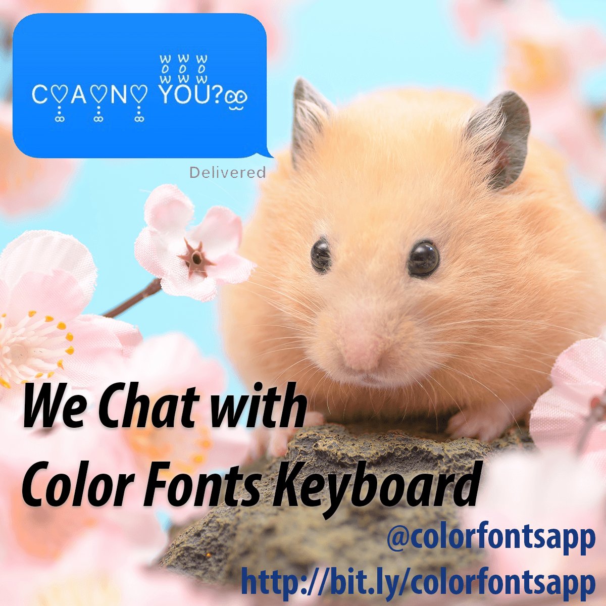 colorfontsapp's tweet photo. Version 2.1 is available with 50+ new Fonts! Get it at https://t.co/diP85wn8xu #kawaii #fonts #emoji #teamiphone https://t.co/ZgETQnjh6o