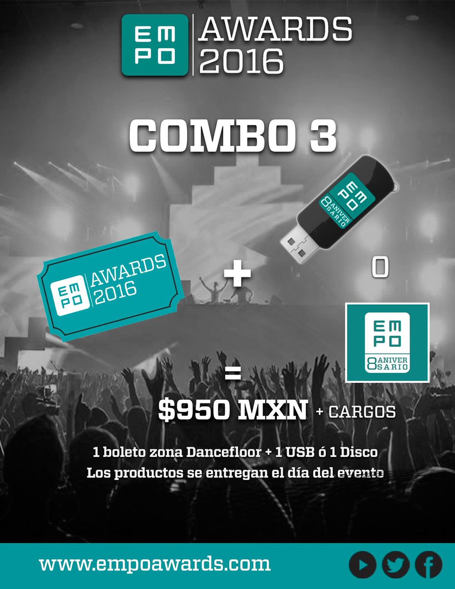 djsetmagazine's tweet photo. #RaversSet @EMPOTV  #EMPOAwards2016 Combo 3 @SuperboletosMx https://t.co/18NKG8OPOZ