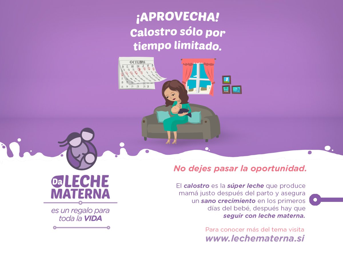 El calostro brinda una importante protección y sube las defensas del bebé. #LecheExitosa