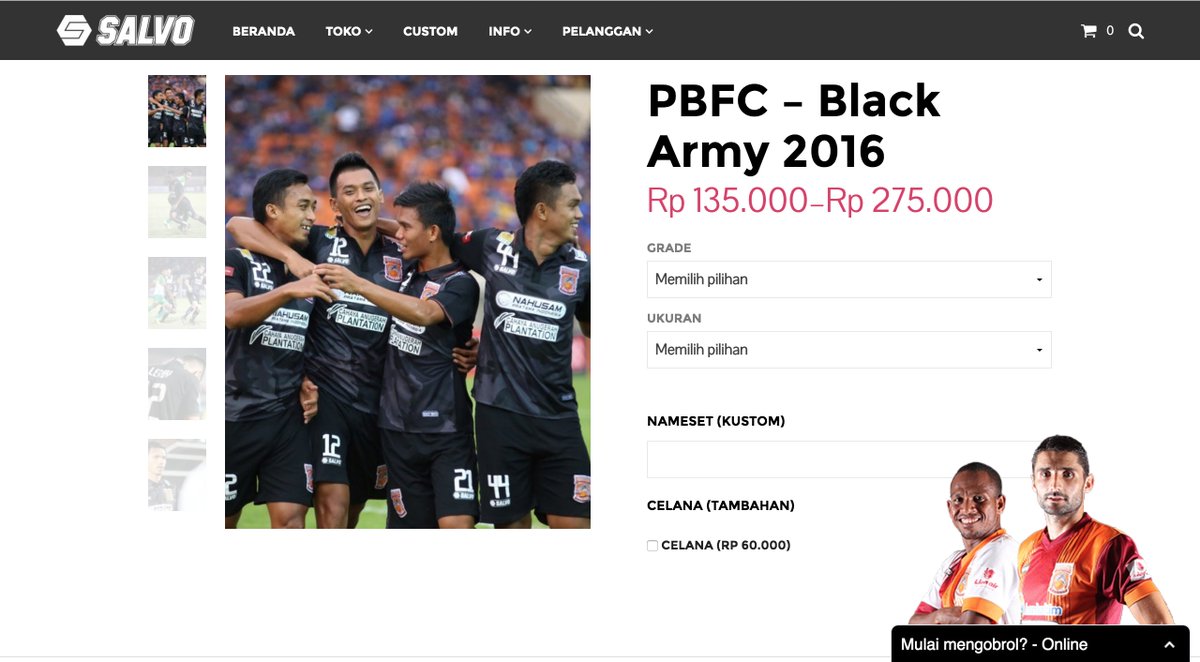 salvosportswear's tweet photo. PBFC Army 2016 Jersey ➤➤ https://t.co/FsbNRmKeCc atau order via SMS/WA 0821 9888 8872 https://t.co/WCcgBYyeAF