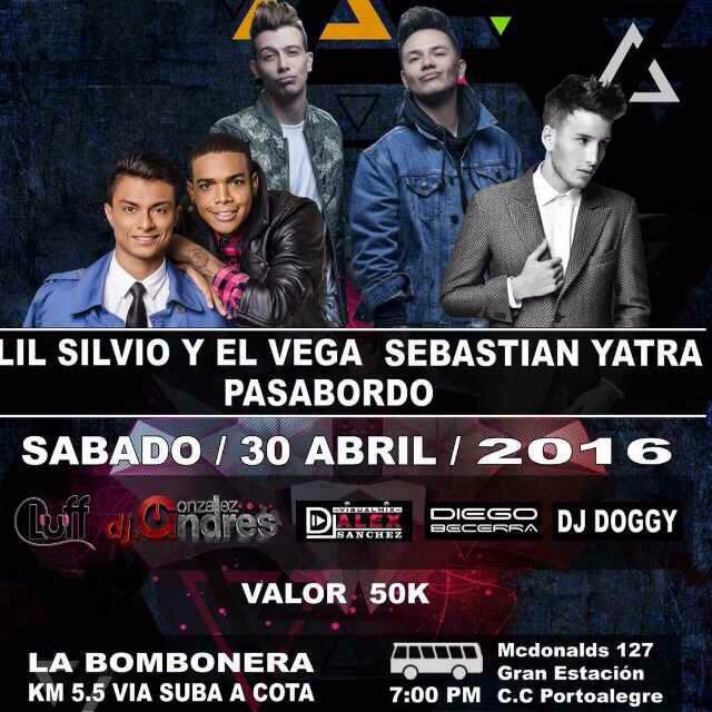 Luffdj's tweet photo. 30 de abril nos vemos en una fiesta increíble @PASABORDO @LilSilvioElVega @SebastianYatra #luffdj https://t.co/2hUXG1c5IN