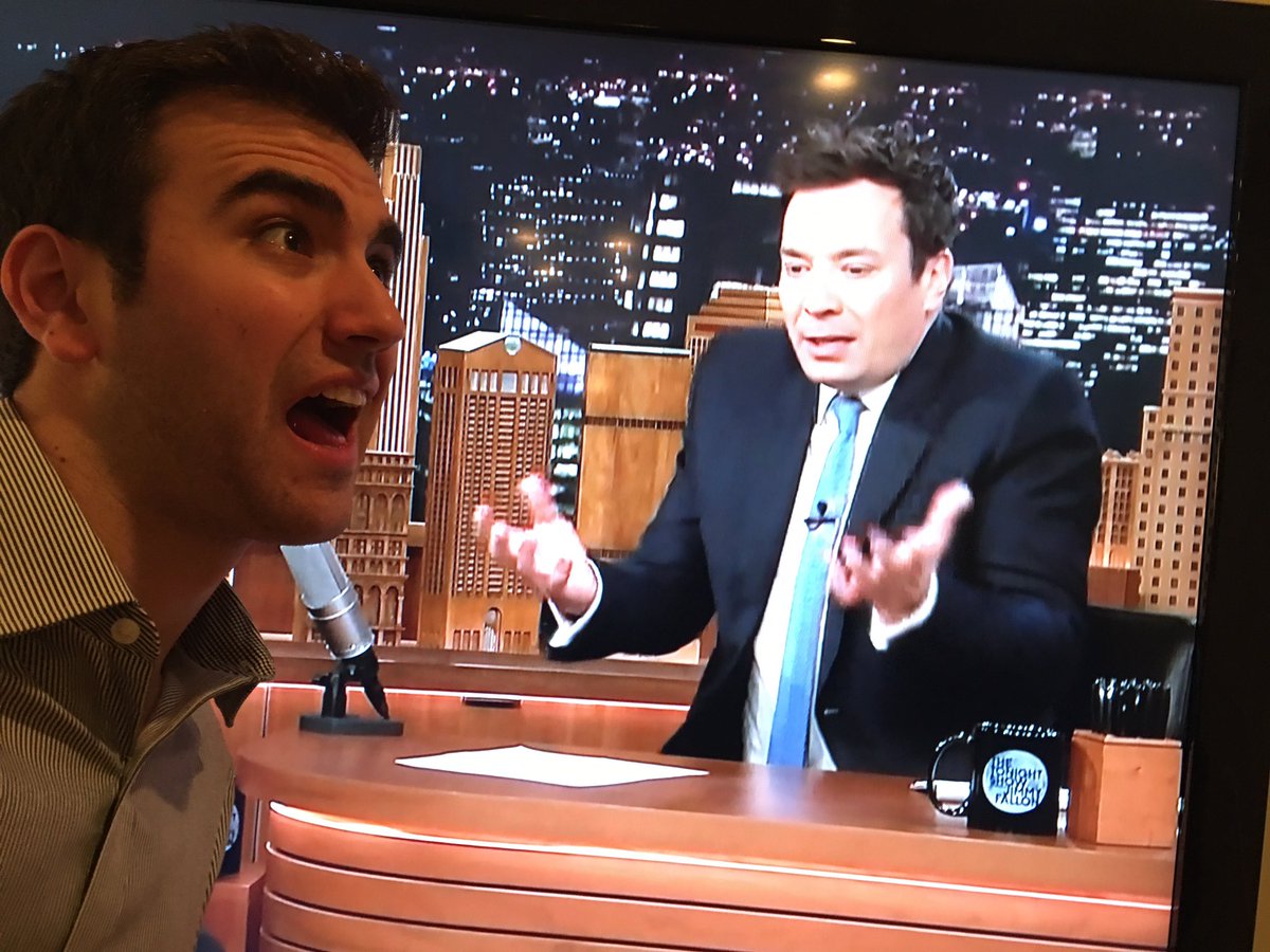 PittTonight's tweet photo. Jesse's confused too, @jimmyfallon. Come on, @FallonTonight. #JimmyEatTheSandwich #FallonVsIrwin https://t.co/DruegSr5sc