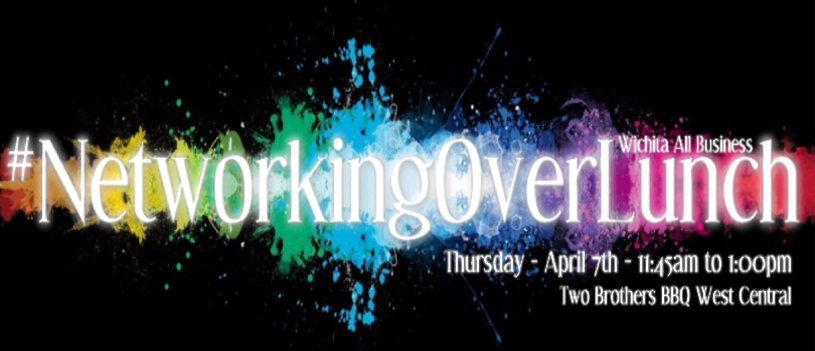 WichitaAllBiz's tweet image. Join US this Thursday, April 7th 2016 11:45am - 1:00pm 
#NetworkingOverLunch Come share your business w/everyone