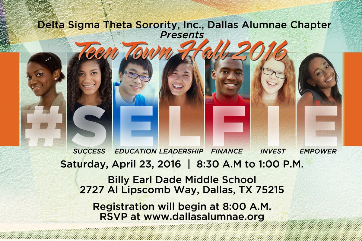DST_DA's tweet image. Dallas Alumnae Chapter of DST: Teen Town Hall Summit 2016. Student &amp;amp; Parent Registration at  dallasalumnae.org/2016_Community…
