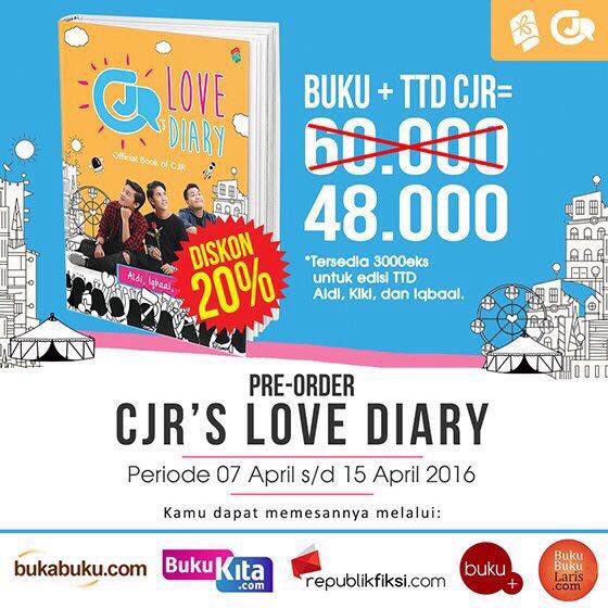 Bukune's tweet photo. Info lengkap pemesanan #CJRsLoveDiary: https://t.co/c9BOny8sUw. Hati-hati kehabisan, gaes! Stok semakin menipis. https://t.co/3ZeRoJisKA