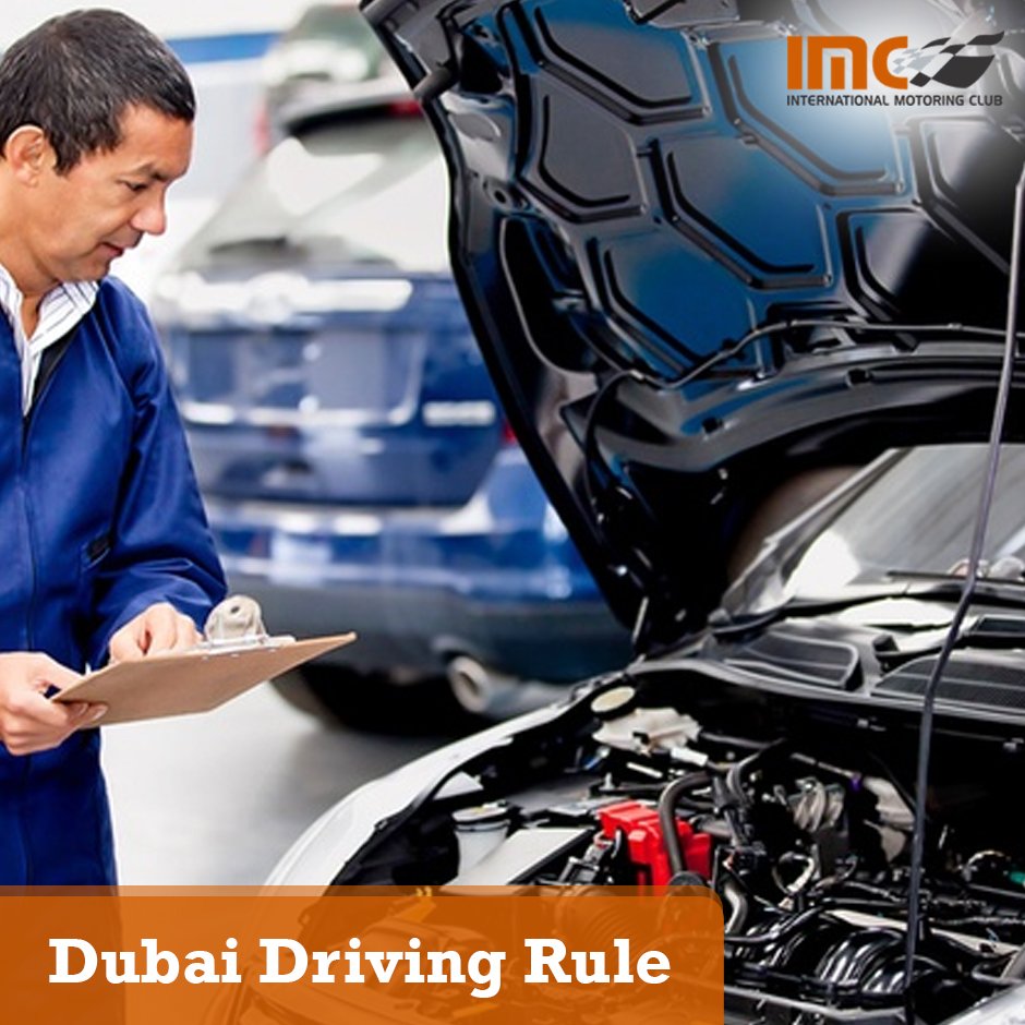 MotoringClub's tweet photo. According to Dubai #DrivingRule: Cars over two years old, a road-worthiness test is required annually. https://t.co/evxHz6NZ5T