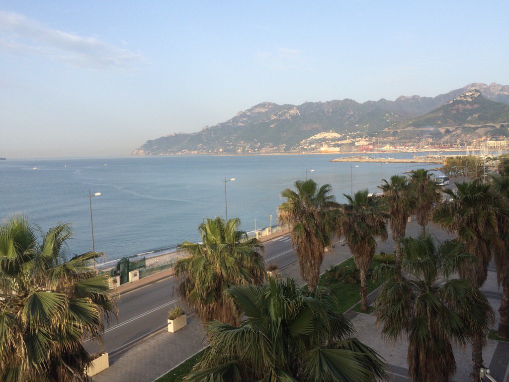 azuleonmeetings's tweet photo. #DOTT2016 Registrations open at noon. Meanwhile here's how the day starts in Salerno... 😀 https://t.co/Nnry9BcIC4