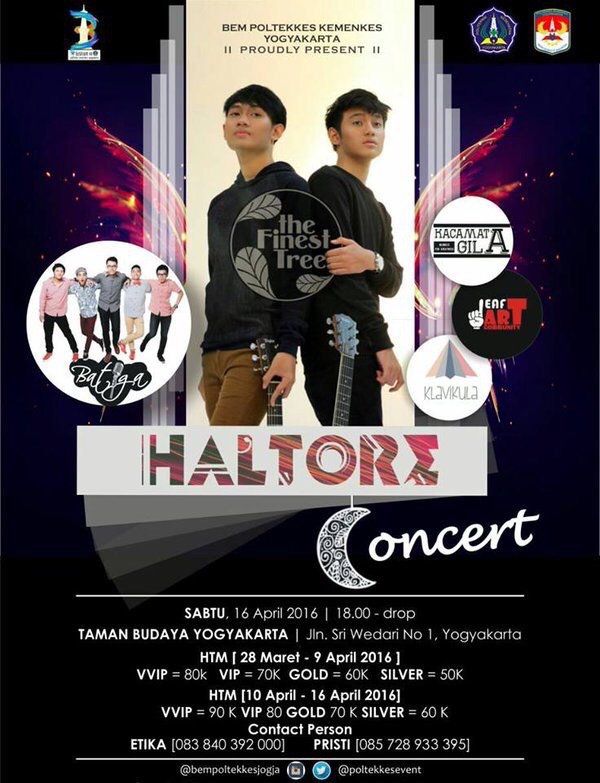 theFinestTree's tweet image. H-3 siapin baju hangat ya.... nonton HALTORE CONCERT - 16 April - TBY Concerthall @poltekkesevent