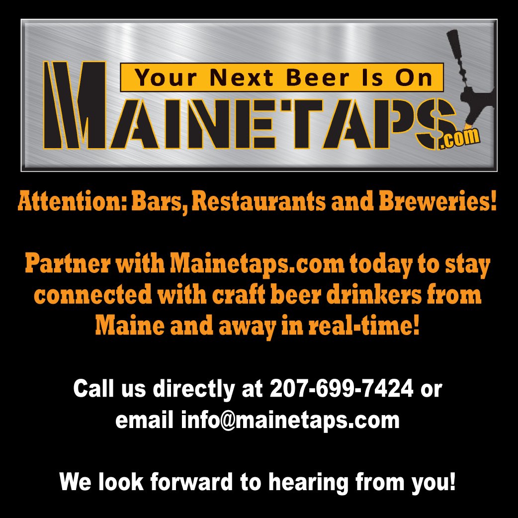 mainetaps's tweet photo. Partner up with #Mainetaps.com today to stay connected with #craftbeer lovers from #Maine and away in #realtime! https://t.co/3fySGNxf4W