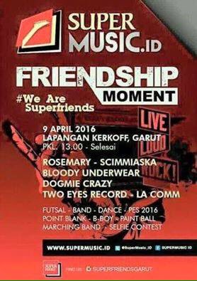 <a href="/ROSEMARYsk8punk/">ROSEMARY SKATEPUNK</a> (SABTU) 9 APRIL 2016 ' 5:00PM (SORE) AT FRIENDSHIP MOMENT LAP. KERKOFF (GARUT) GRATIS