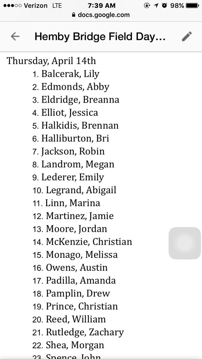 InteractPrhs's tweet image. CONGRATS, YOU ARE GOING ON HEMBY BRIDGE FIELD DAY! 

Thursday, April 14th