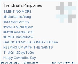trendinaliaPI's tweet image. Trend Alert: #MYXPresents5SOS. More trends at trendinalia.com/twitter-trendi… #trndnl