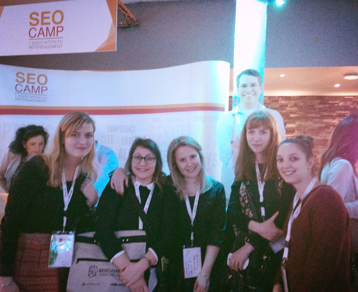 Universem's tweet photo. Our #seo #team @seocamp in Paris 💼 ! ✔️ #seocamp @flopiquin @EliseDmr @anicees @cawolenavarro https://t.co/I9zzh8ghJk