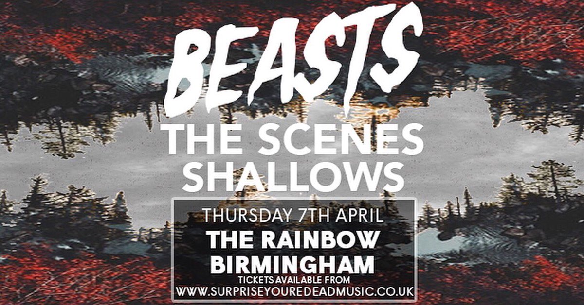 Friends we're playing <a href="/rainbowvenues/">The Rainbow Venues</a> tonight with Beasts and Scenes ! We have £3 cheap list so it's a bargain ✌️✌🎶🎉