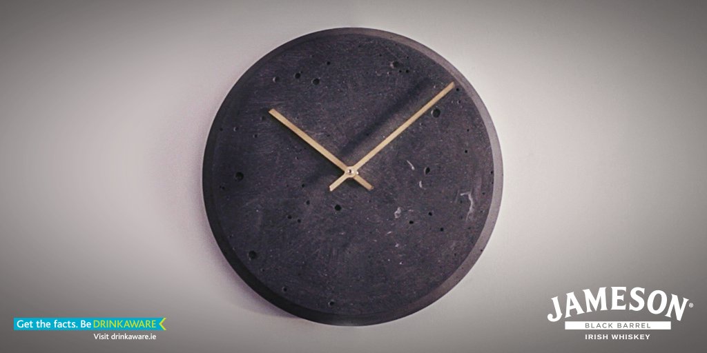 JamesonIreland's tweet photo. Your chance to win our Jameson Black Barrel clock: just tell us which design team created it https://t.co/g7SJjhJL09 https://t.co/HRDPpMtjFO