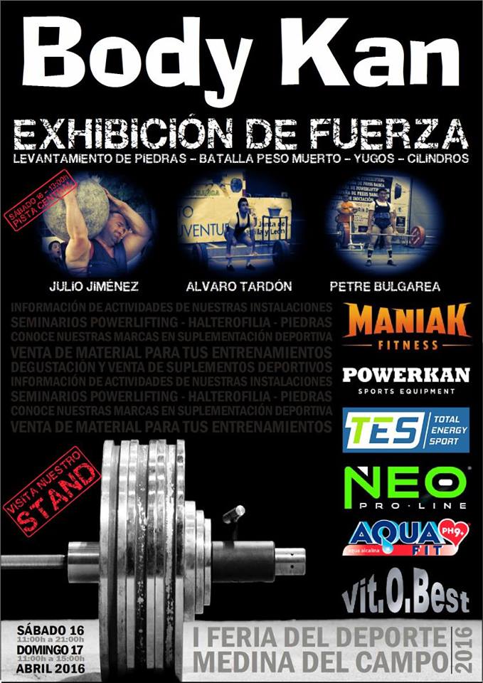 GymBodykan's tweet photo. @GymBodykan IFeria del Deporte Medina del Campo.
Exhibiciónes, descuentos en suplementación, y mucho más. https://t.co/AlqdoYuupC