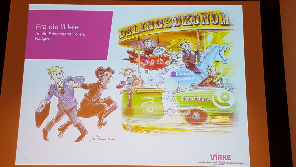 "Fra eie til leie" - Er det etablerte næringslivet i ferd med å endre seg? #bnmøte #delingsøkonomi #bergen