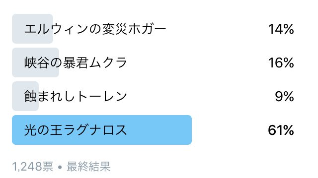 Hearthstone ハースストーン 先日の注目カードアンケートで1248票中61 と圧倒的だったのは 光の王ラグナロス かつて 死ね 虫けら と罵っていた彼が今度は君を癒してくれるぞ 旧神のささやき ハースストーン T Co 5yfvcurvim