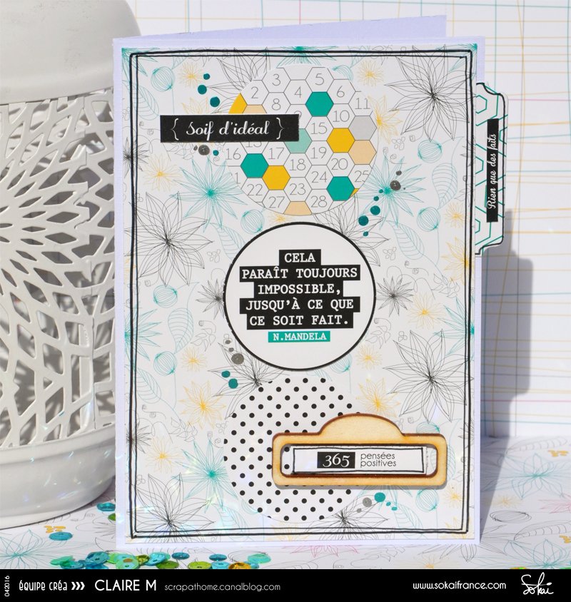 SokaiFrance's tweet image. Page et carte DT Sokai par ClaireM Collection 123Papiers #equipecreasokai #scrapbooking #DIY ow.ly/10o21O