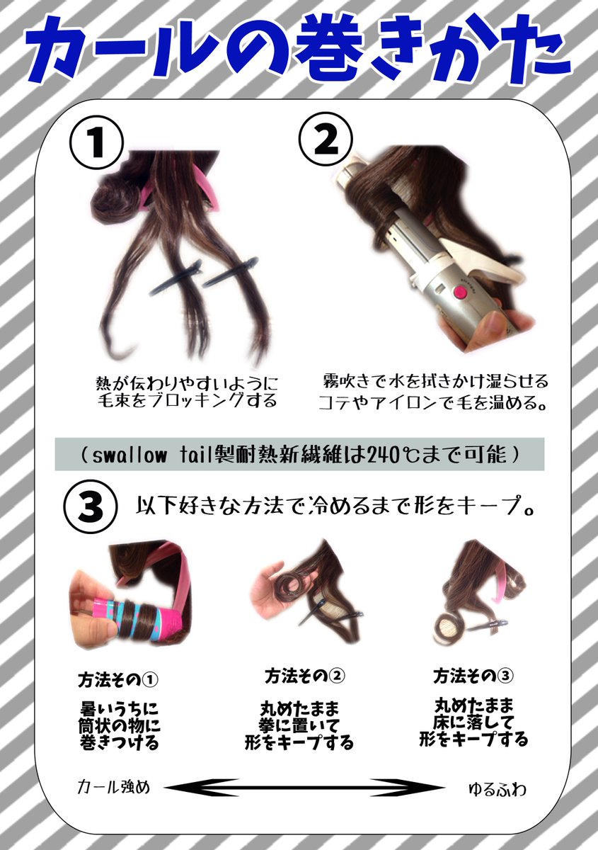 スワローテイル ウィッグショップ Twitterren Xxx Tbk ウィッグへのカール加工についての画像も添付させていただきます また当店のバンスは短いものも長いものもお値段999円 税込 でご提供させて頂いております ご参考になれば幸いで御座います Https