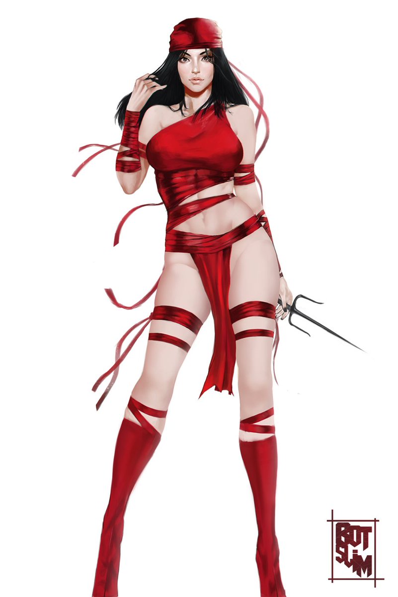 botslim's tweet photo. Fanart  Elektra https://t.co/7bvQ4onJ3a