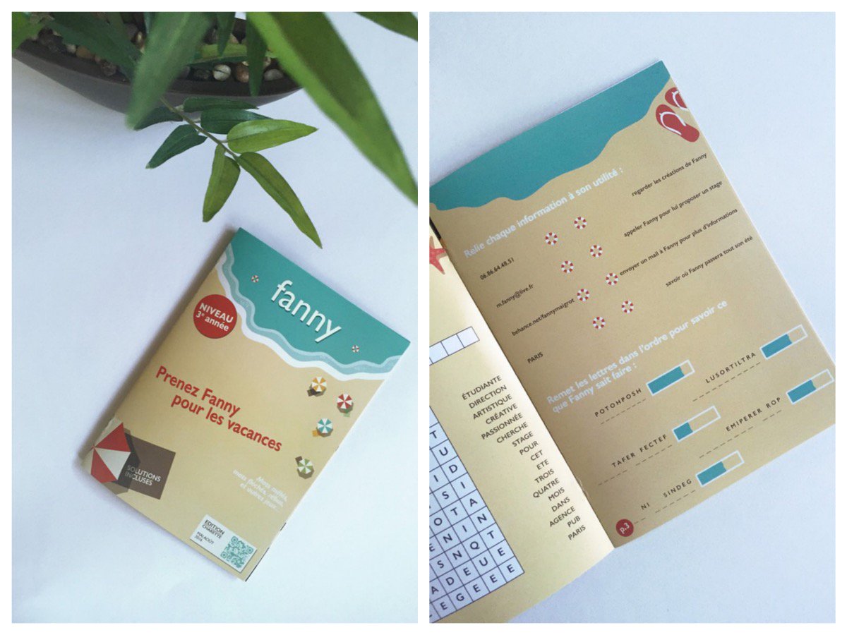 ieupmedia's tweet photo. Un CV original sous forme de cahier de vacances https://t.co/emjcxNnziw https://t.co/phpqUMEHV0