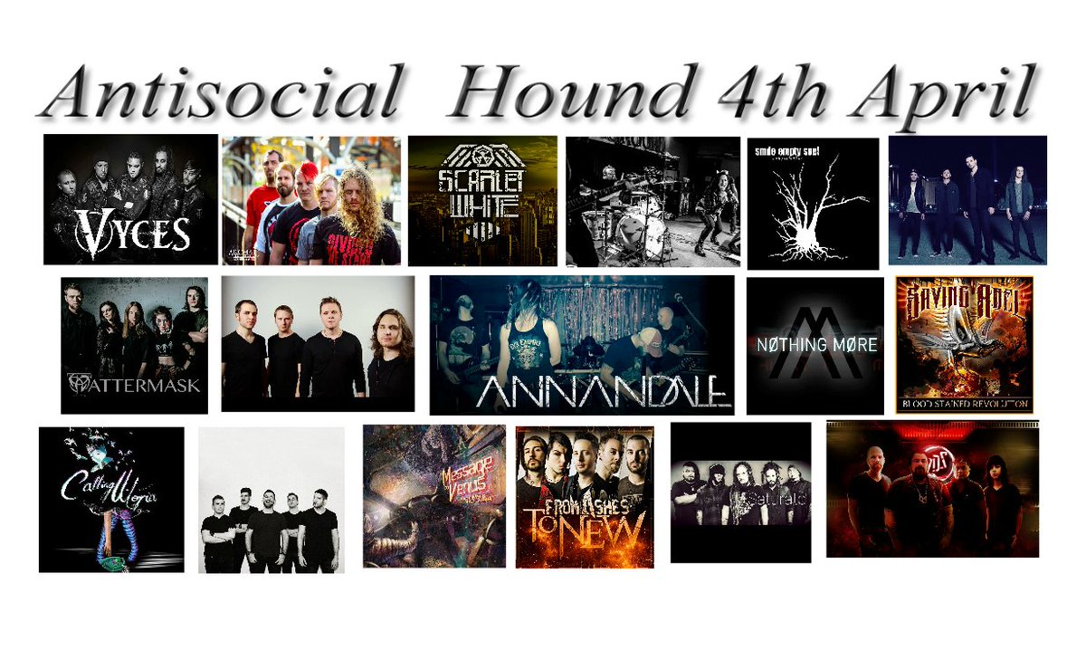 HoundMusic1's tweet photo. https://t.co/LasV1XM1PC ..
 @callingutopia @counterfateband @MessageToVenus @FromAshestoNew @saturatemusic + More https://t.co/dqCc2EXUgI