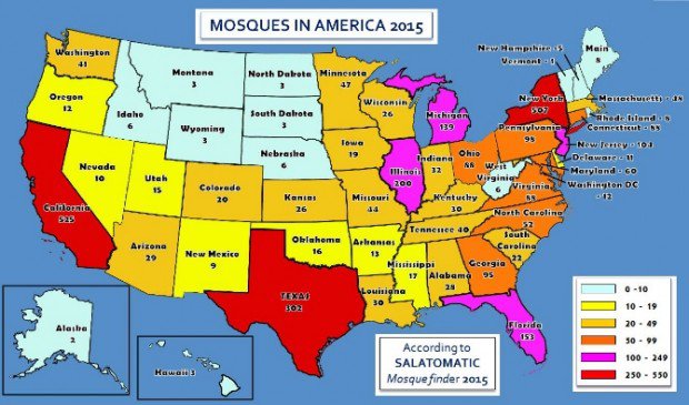 AmyMek's tweet photo. Every Week In America A New Mosque is Opened👉Mosques are military outposts in the invasion of non-Muslim countries! https://t.co/kvPmB8DaP2