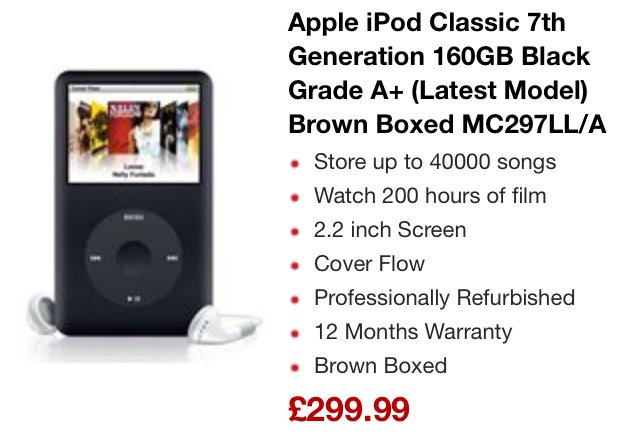 Apple iPod Classic 160GB #Apple #iPod #OnlineShop
homeandgarden.co.uk