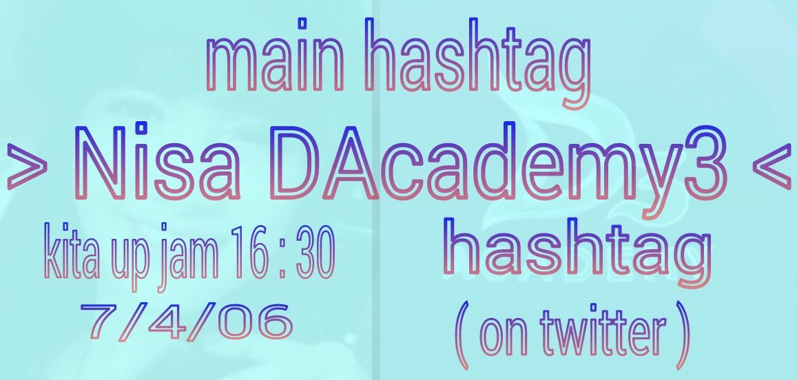 Main hashtag lagi Yukkk..
Cc @ANIVERS_OFFICAL √