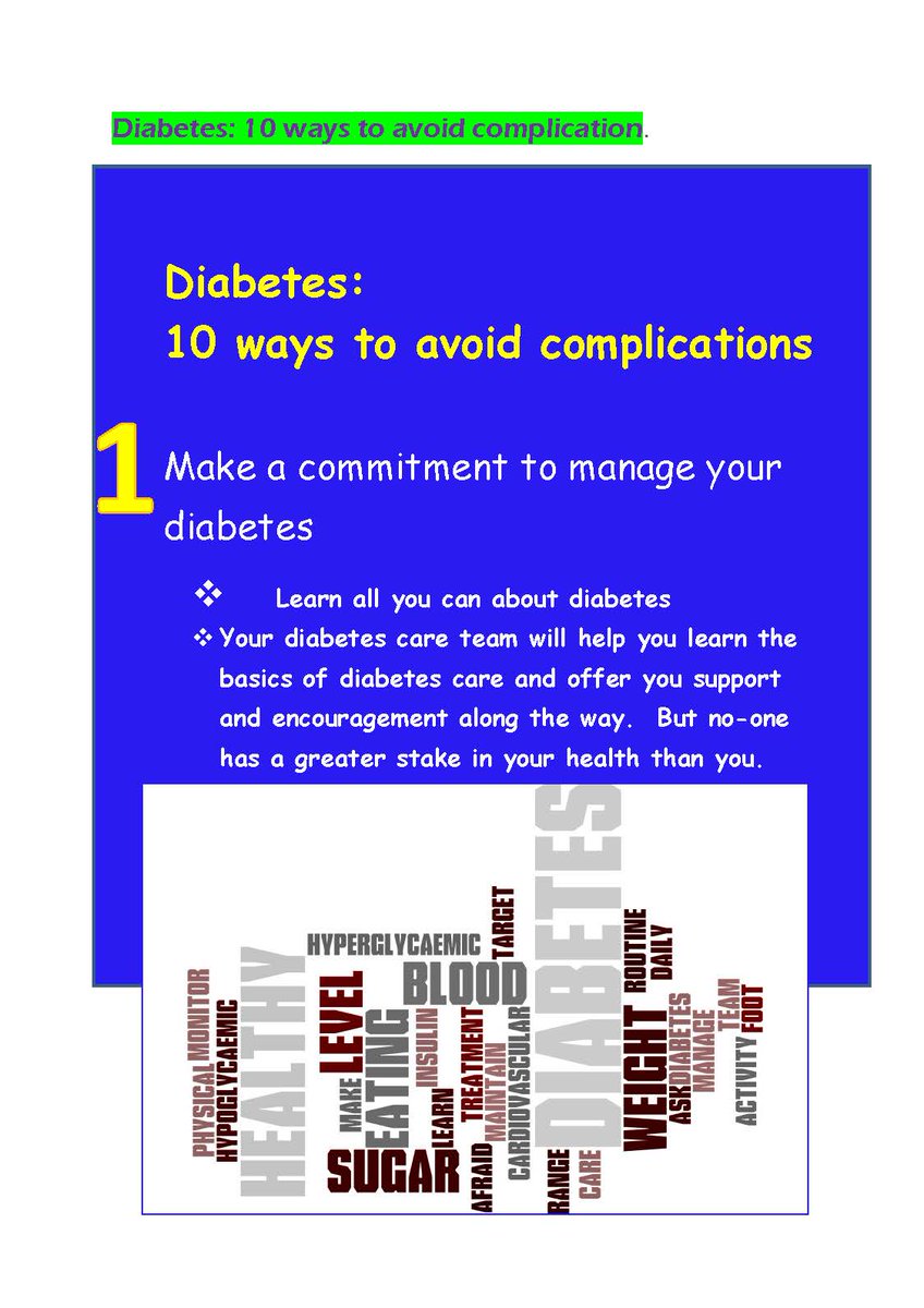 LPTnhs's tweet photo. #WorldHealthDay Diabetes - 10 hints to avoid complications Our @RecoveryCollege  course offers more https://t.co/h8mWSPUiEm