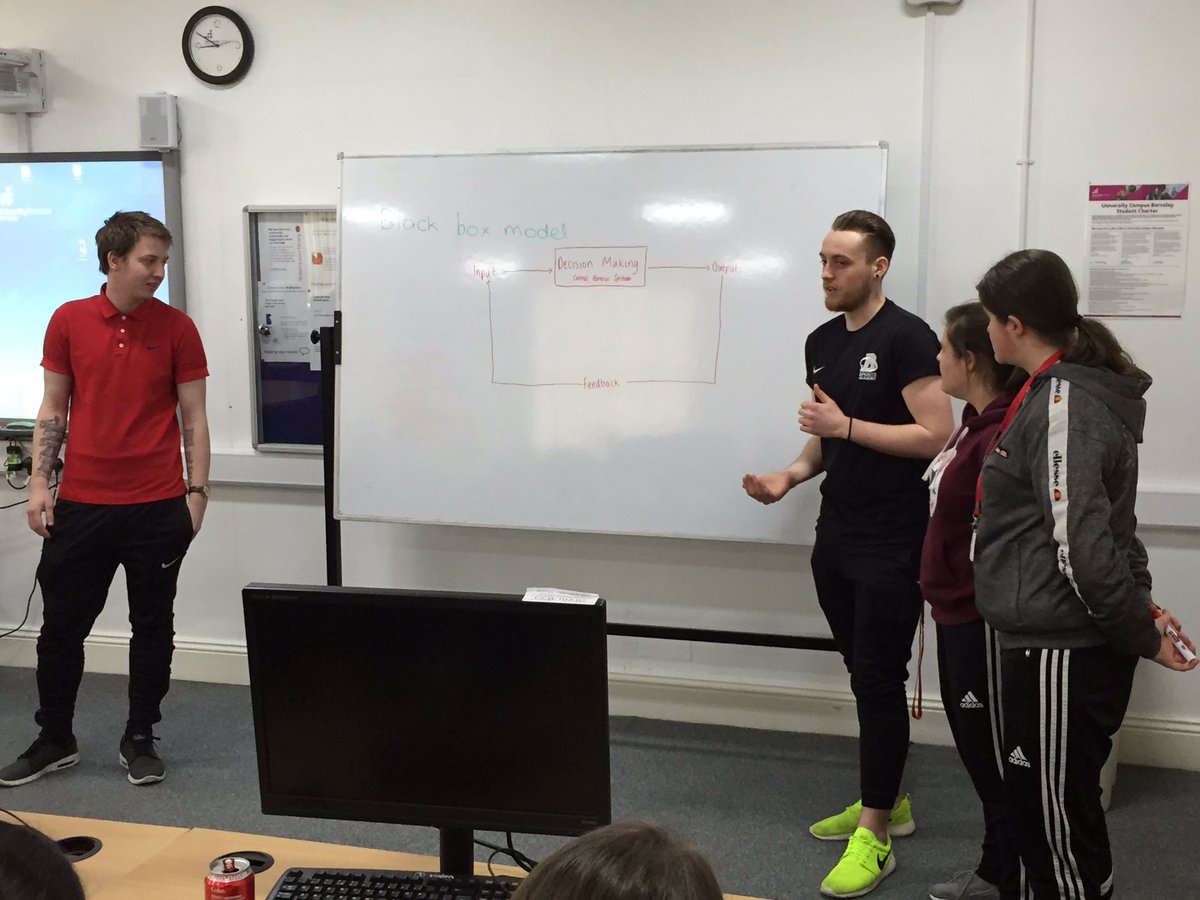 UCBSportRW's tweet photo. Black Box model micro teach. Information processing #HNCSkillAcq https://t.co/J67Iocl929