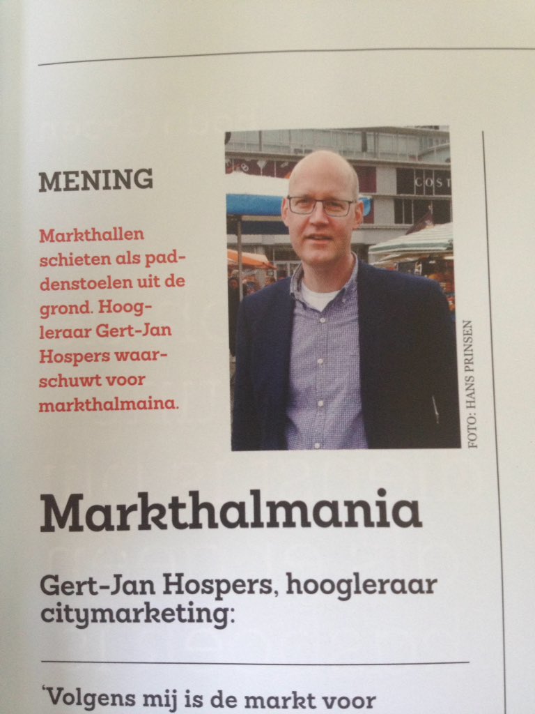 Mooie column Hospers in <a href="/MissetHoreca/">Misset Horeca</a> over kopieergedrag NL steden.
