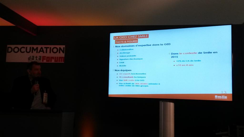 Présentation de nos domaines d'expertise dans la GED par <a href="/OlivierFavreau/">Olivier FAVREAU</a> 

#Documation2016 #GED #Paris #démat