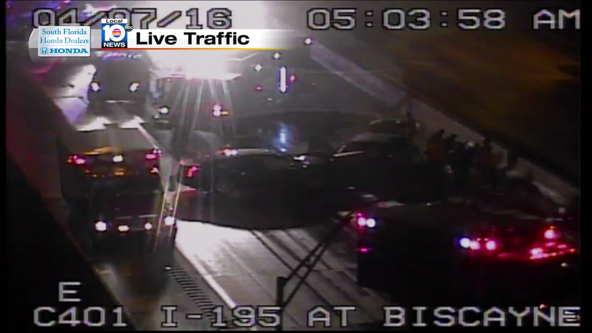 TRAFFIC ALERT- All WB Lanes closed on I-195 WB and Biscayne Blvd/ Take I-395 #TRAFFIC #MIAMI https://t.co/8WyRVerH72